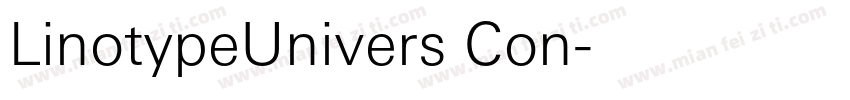 LinotypeUnivers Con字体转换